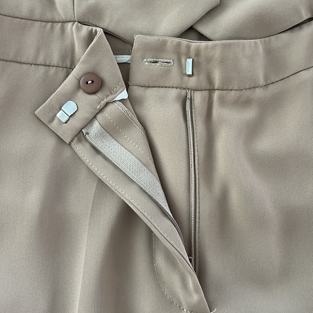 ZARA suit style jumpsuit taupe brown color size L - Picture 7 of 17